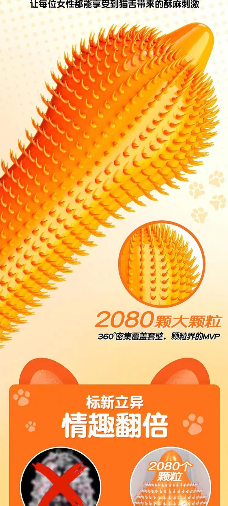 OLO 喵舌顆粒多10隻裝保險套 (五入超優惠)