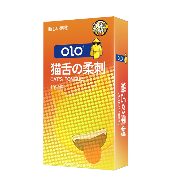 OLO 喵舌顆粒多10隻裝保險套 (五入超優惠)